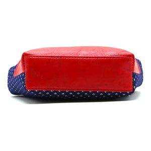 Women's Mini Handbag With Denim Diamond Print - myStore20202019