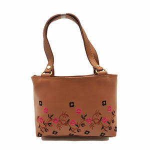 Women's Mini Handbag With Flower Print Design - myStore20202019