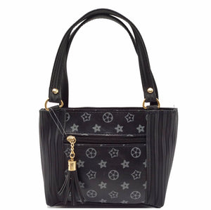Women's Mini Handbag With Flower Print Jhumka Design - myStore20202019