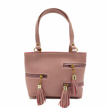 Load image into Gallery viewer, Women&#39;s Mini Handbag With Front Three Zip Jhumka Design - myStore20202019

