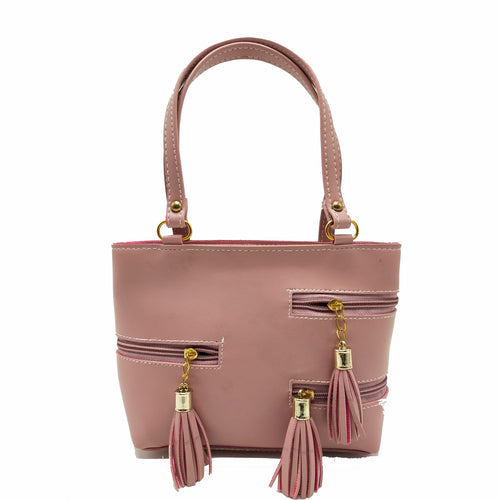 Women's Mini Handbag With Front Three Zip Jhumka Design - myStore20202019
