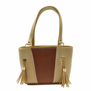 Women's Mini Handbag With Front Two Zip Jhumka Design - myStore20202019