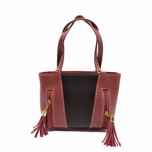 Load image into Gallery viewer, Women&#39;s Mini Handbag With Front Two Zip Jhumka Design - myStore20202019
