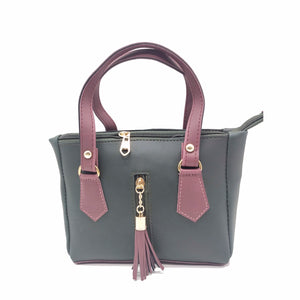 Women's Mini Handbag With Front Zip Jhumka Hanging Design - myStore20202019