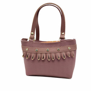 Women's Mini Handbag With Loop Stone Fitting Design - myStore20202019
