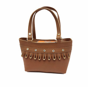Women's Mini Handbag With Loop Stone Fitting Design - myStore20202019