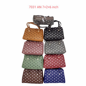 Women's Mini Handbag With Star Print Design - myStore20202019