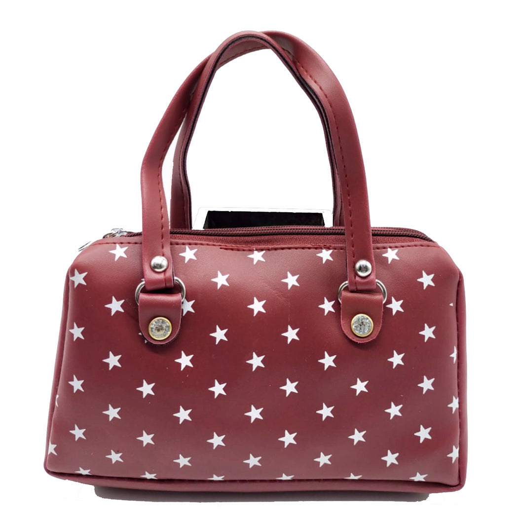 Women's Mini Handbag With Star Print Design - myStore20202019