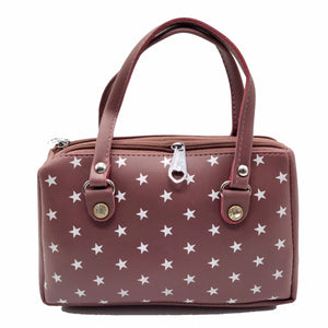 Women's Mini Handbag With Star Print Design - myStore20202019