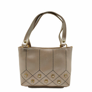 Women's Mini Handbag With Stone Fitting Design - myStore20202019