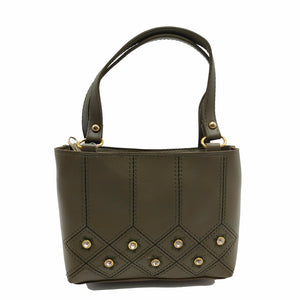 Women's Mini Handbag With Stone Fitting Design - myStore20202019