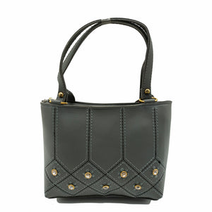 Women's Mini Handbag With Stone Fitting Design - myStore20202019