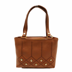 Women's Mini Handbag With Stone Fitting Design - myStore20202019