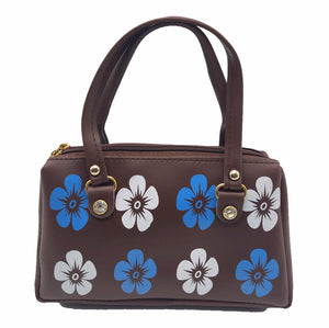 Women's Mini Handbag With Two Colour Floral Print - myStore20202019