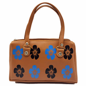 Women's Mini Handbag With Two Colour Floral Print - myStore20202019