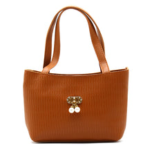 Load image into Gallery viewer, Women&#39;s Mini Handbag With Wave Line Pearl Fitting Design - myStore20202019
