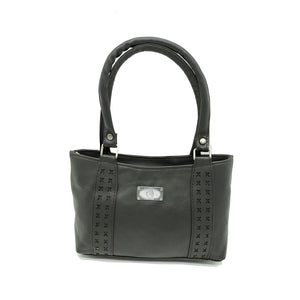 Women's Mini Handbag With X Cutwork Design - myStore20202019