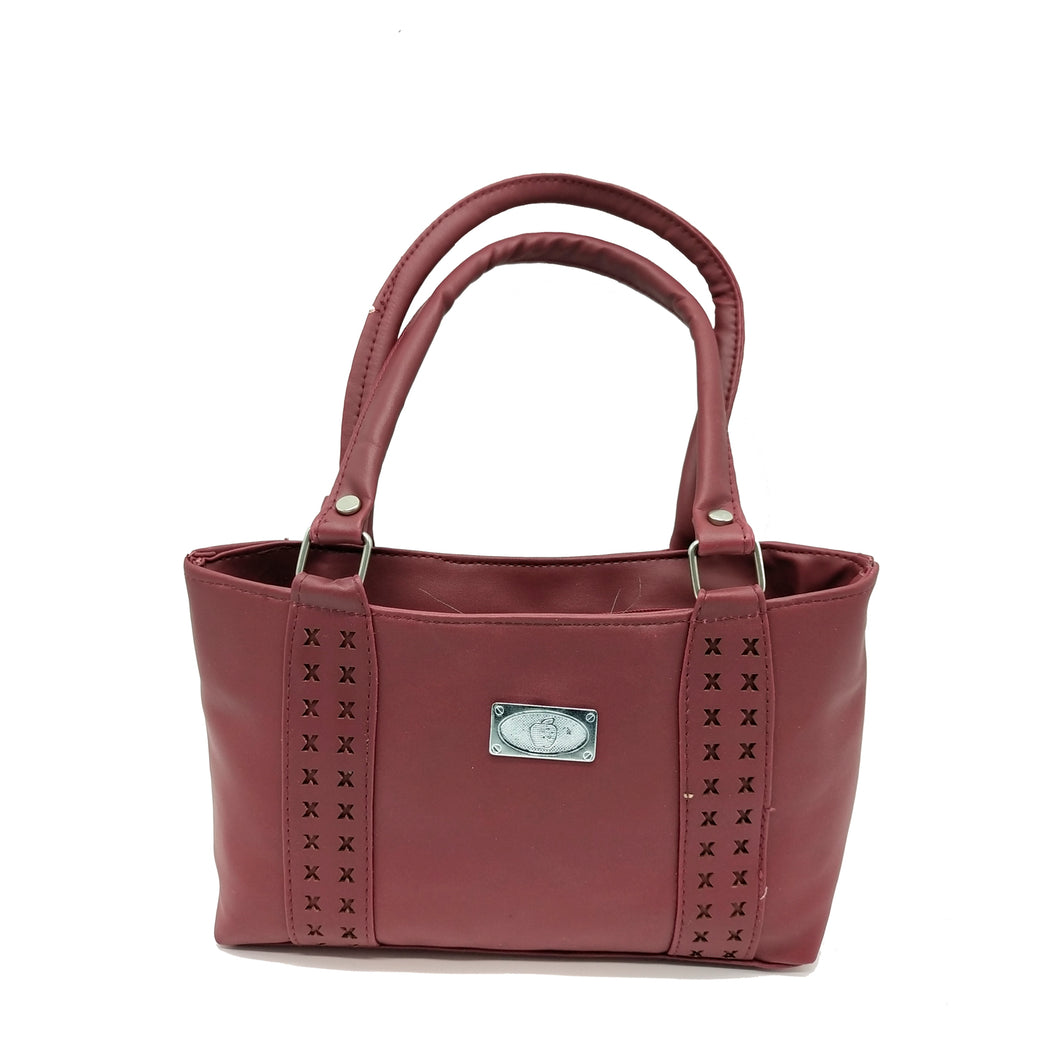 Women's Mini Handbag With X Cutwork Design - myStore20202019