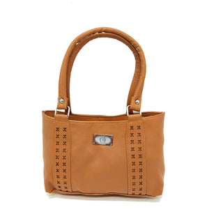 Women's Mini Handbag With X Cutwork Design - myStore20202019