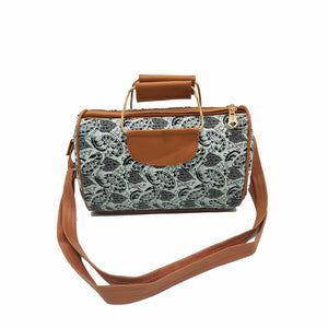 Women's Sling Bag Igat Material With Rexine Handle Design - myStore20202019