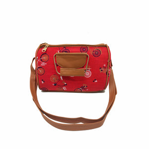 Women's Sling Bag Igat Material With Rexine Handle Design - myStore20202019