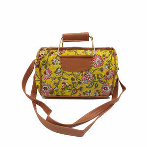 Women's Sling Bag Igat Material With Rexine Handle Design - myStore20202019