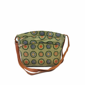 Women's Sling Bag Igat Material With Two Zip in Front - myStore20202019