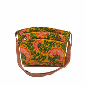 Women's Sling Bag Igat Material With Two Zip in Front - myStore20202019