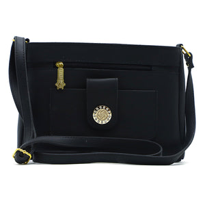 Women's Sling Bag With 2In1 Front Zip Buckle Stone Pocket - myStore20202019
