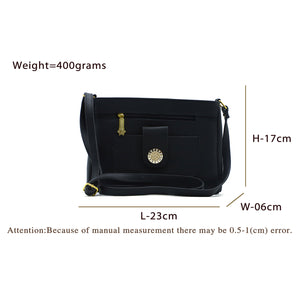 Women's Sling Bag With 2In1 Front Zip Buckle Stone Pocket - myStore20202019