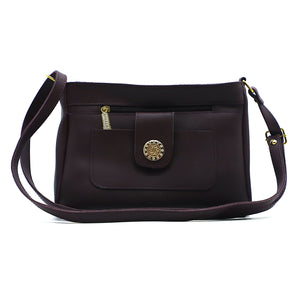 Women's Sling Bag With 2In1 Front Zip Buckle Stone Pocket - myStore20202019