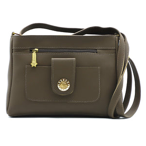 Women's Sling Bag With 2In1 Front Zip Buckle Stone Pocket - myStore20202019