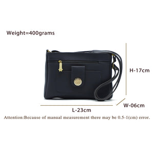 Women's Sling Bag With 2In1 Front Zip Buckle Stone Pocket - myStore20202019