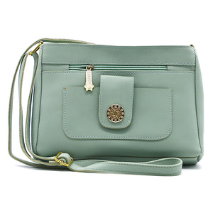 Women's Sling Bag With 2In1 Front Zip Buckle Stone Pocket - myStore20202019