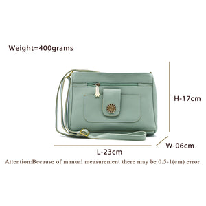 Women's Sling Bag With 2In1 Front Zip Buckle Stone Pocket - myStore20202019