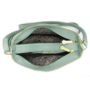 Women's Sling Bag With 2In1 Front Zip Buckle Stone Pocket - myStore20202019
