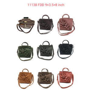 Women's Sling Bag With 3D Material And Big Flower Design - myStore20202019
