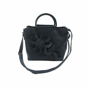 Women's Sling Bag With 3D Material And Big Flower Design - myStore20202019