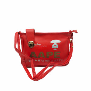 Women's Sling Bag With Aape Print in Front - myStore20202019