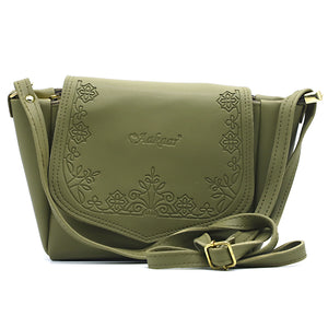Women's Sling Bag With Artistic Embose And Three Partitions - myStore20202019