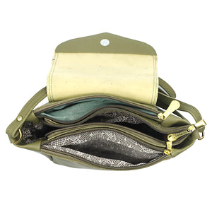 Women's Sling Bag With Artistic Embose And Three Partitions - myStore20202019