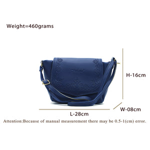 Women's Sling Bag With Artistic Embose And Three Partitions - myStore20202019