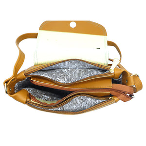 Women's Sling Bag With Artistic Embose And Three Partitions - myStore20202019