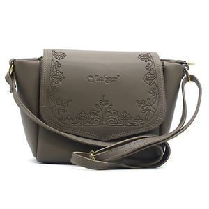 Women's Sling Bag With Artistic Embose And Three Partitions - myStore20202019