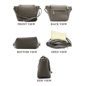 Women's Sling Bag With Artistic Embose And Three Partitions - myStore20202019
