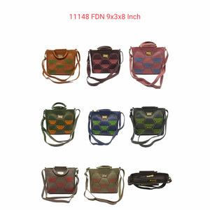 Women's Sling Bag With Five FootBall Embroidery in Front - myStore20202019