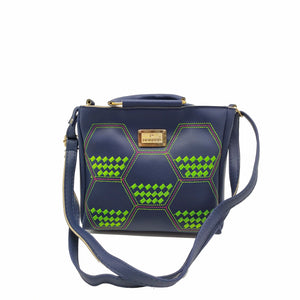 Women's Sling Bag With Five FootBall Embroidery in Front - myStore20202019
