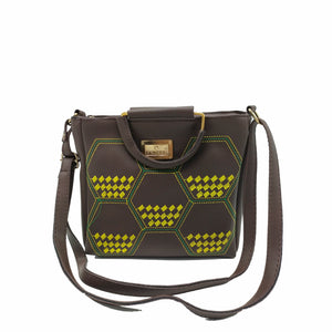 Women's Sling Bag With Five FootBall Embroidery in Front - myStore20202019