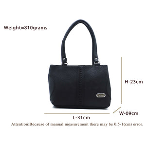 Women's Handbag With Half Moon Embose Design - myStore20202019