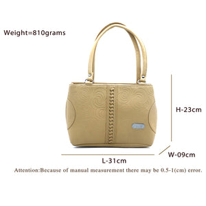 Women's Handbag With Half Moon Embose Design - myStore20202019
